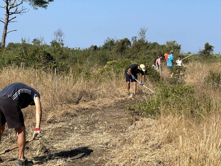 Foto lavori passaggio alla spiagga